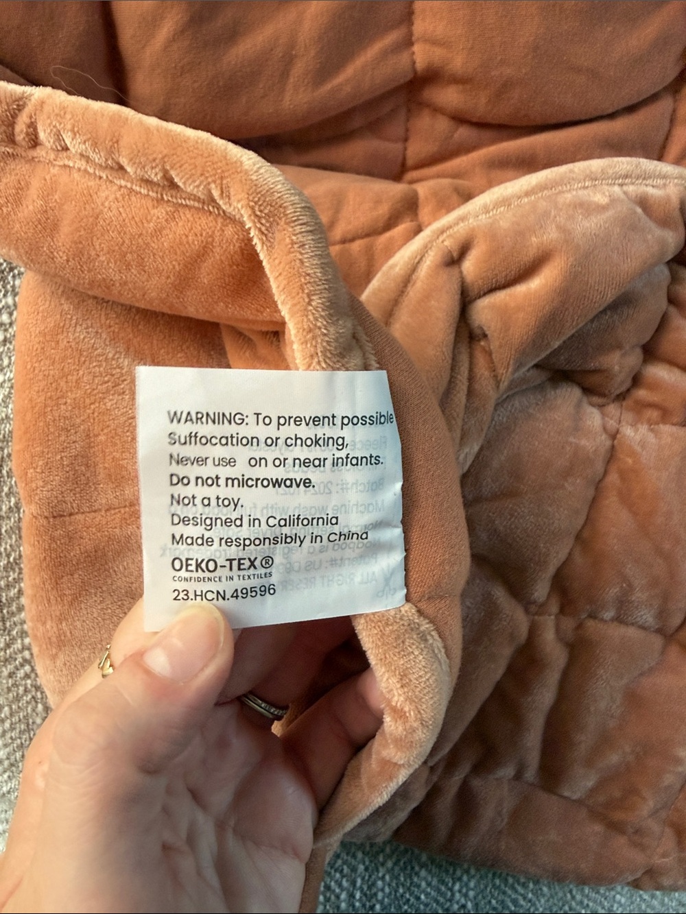 Nodpod body 5 lb lap blanket burnt orange - Picture 4 of 5
